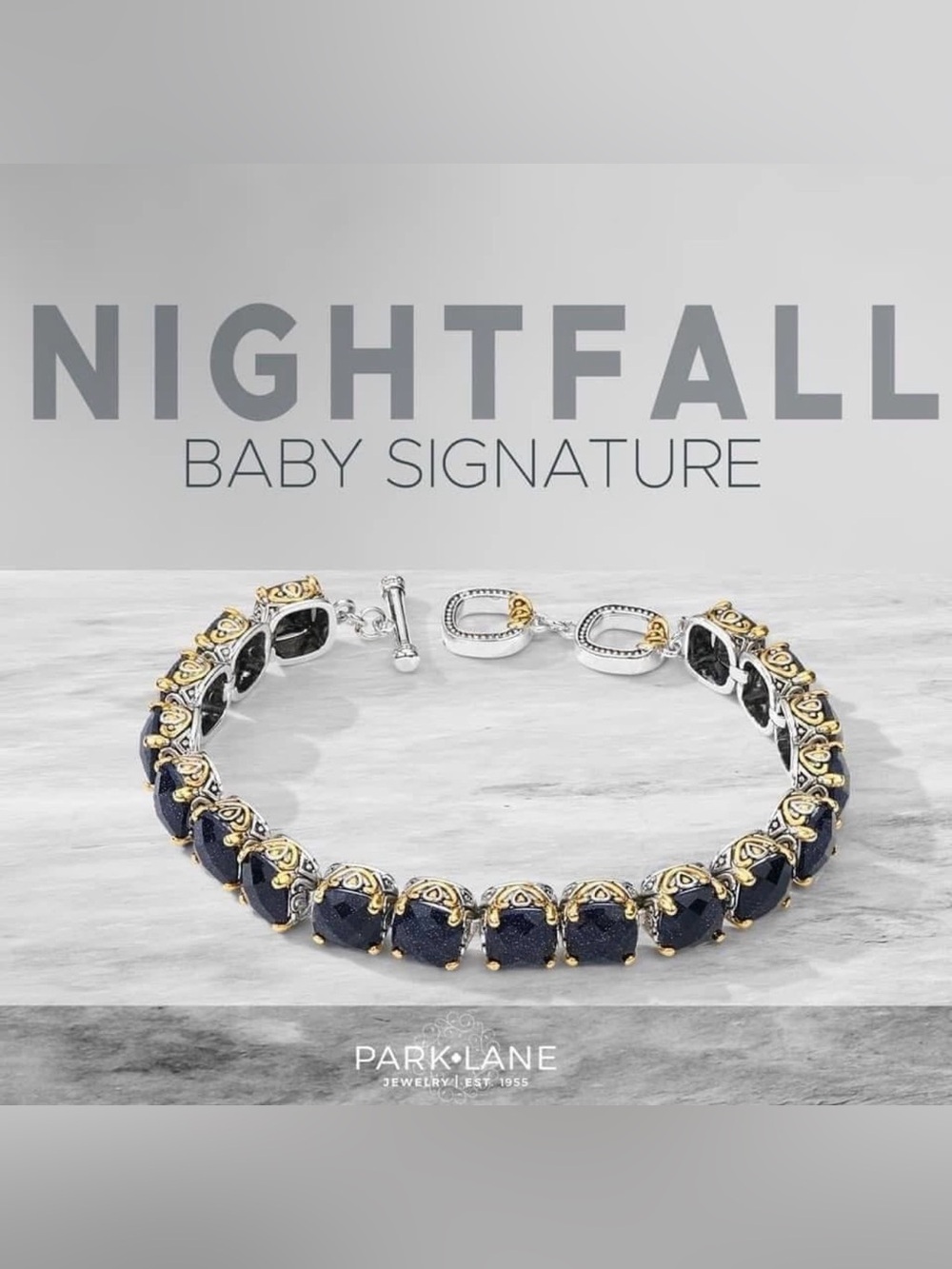 Park Lane Nightfall Baby Signature Bracelet NWT Retired Limited Edition
